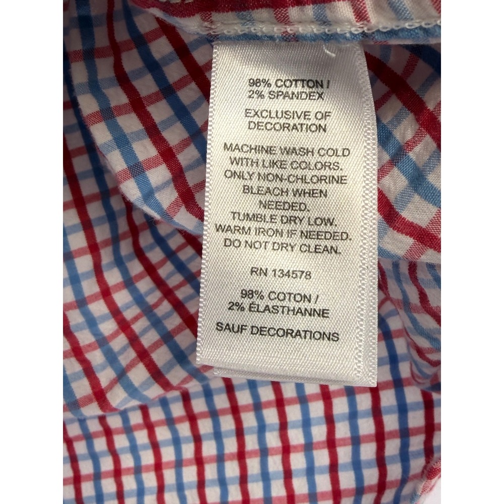 Vineyard Vines Seesucker Multicolor Mens Large Mixed Pattern B/D L/S Shirt (U8) - Picture 3 of 6